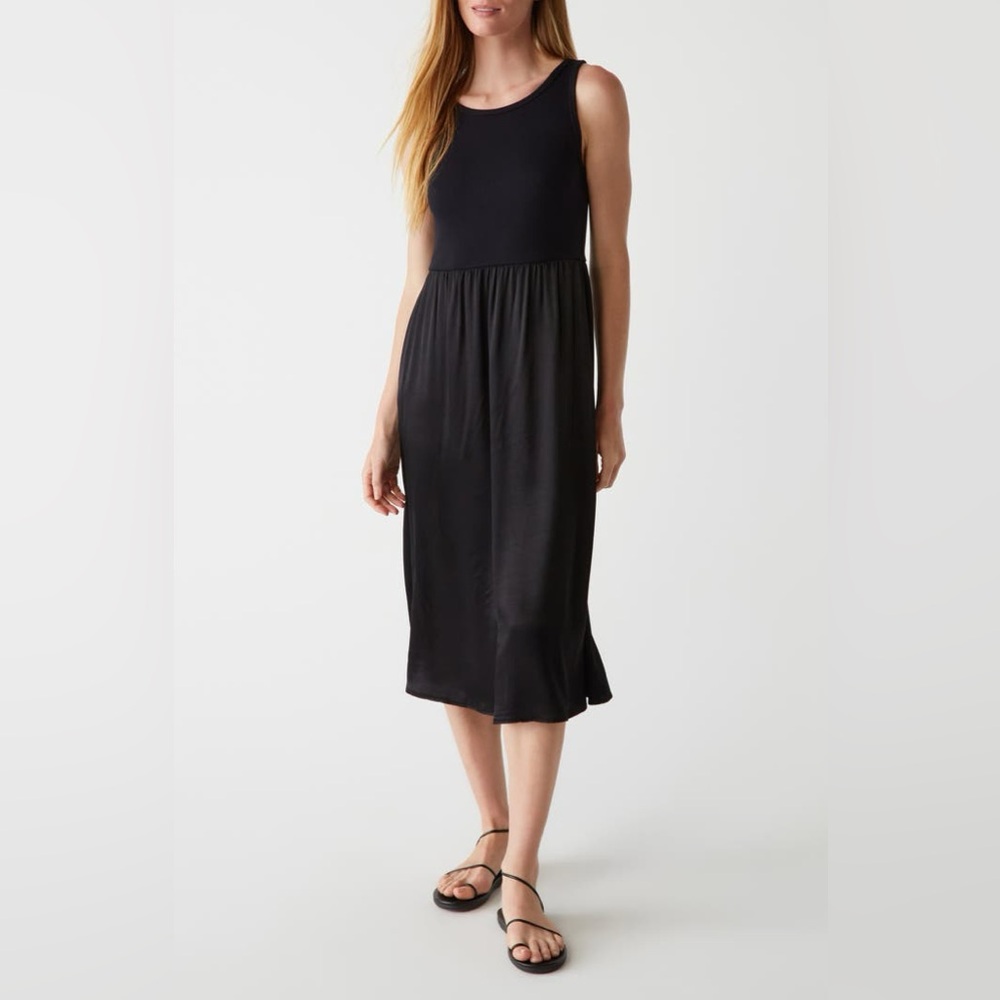 Michael Stars‎ Bridgette Mixed Media Tank Midi Dress